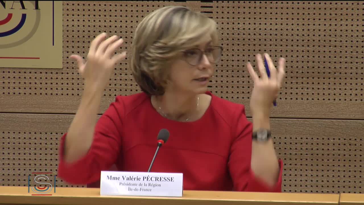 Audition de Mme Valérie Pécresse, Présidente de la Région Île-de-France, sur le Grand Paris et sur le projet de loi d'orientation des mobilité