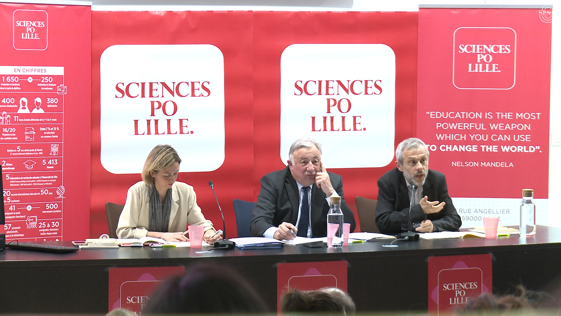 Échanges entre le Président du Sénat et les étudiants de Sciences Po Lille