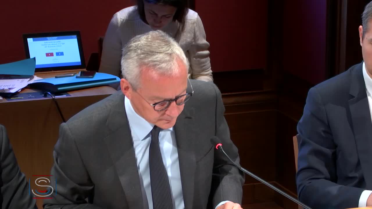 Audition de M. Bruno Le Maire, ministre de l'économie et des finances