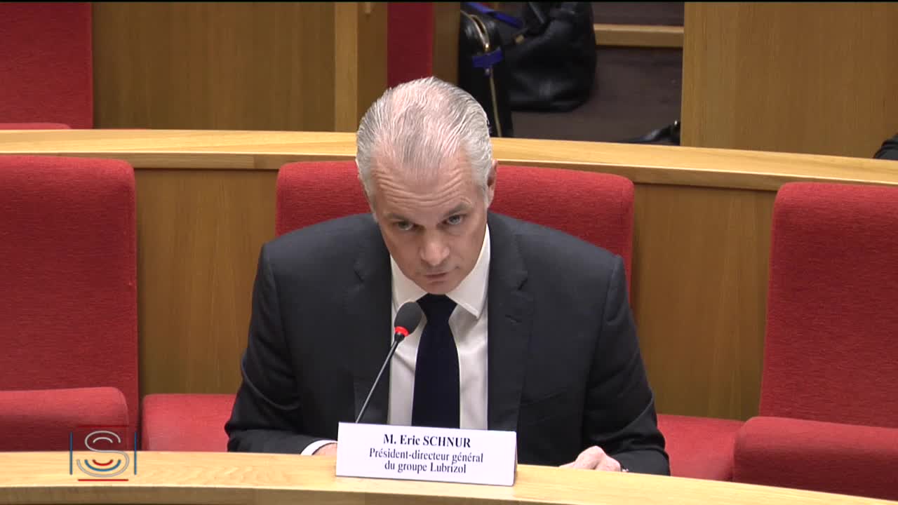 Audition de M. Eric Schnur, président-directeur général du groupe Lubrizol