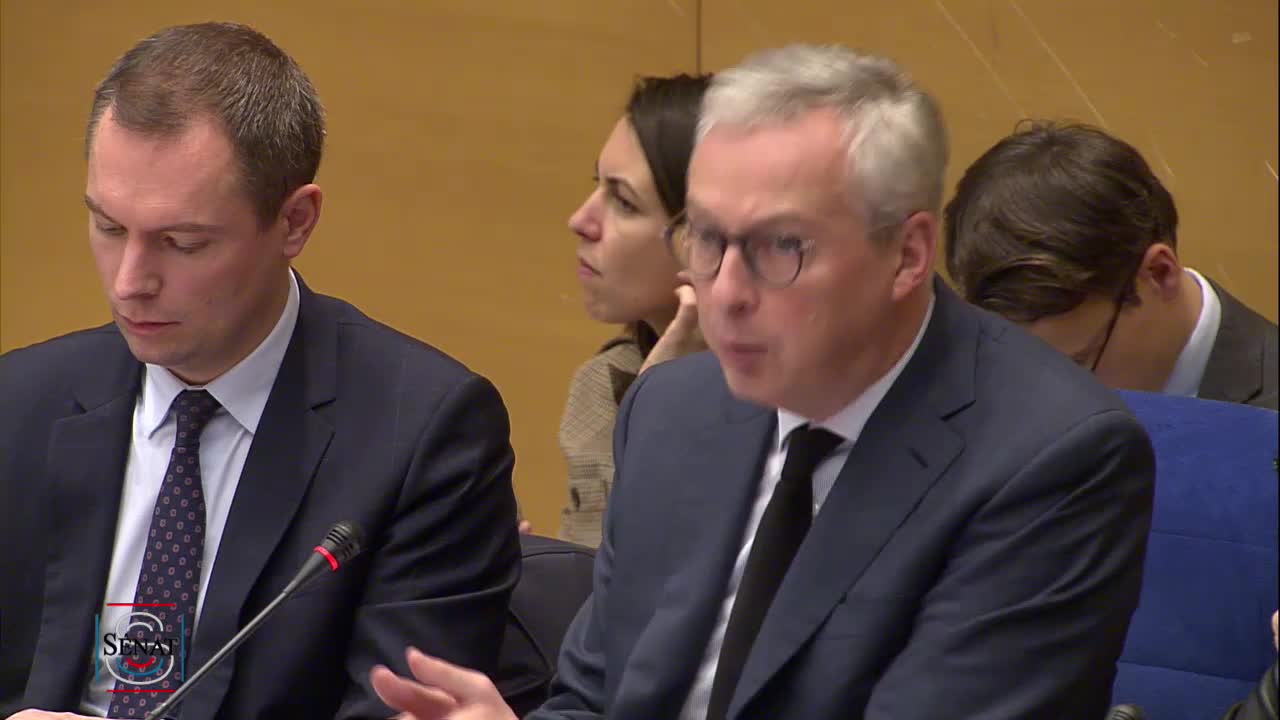 Projet de loi de finances pour 2020 - Audition de M. Bruno Le Maire, ministre de l’économie et des finances