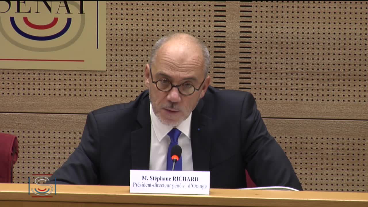 Audition de M. Stéphane Richard, président-directeur général d’Orange.