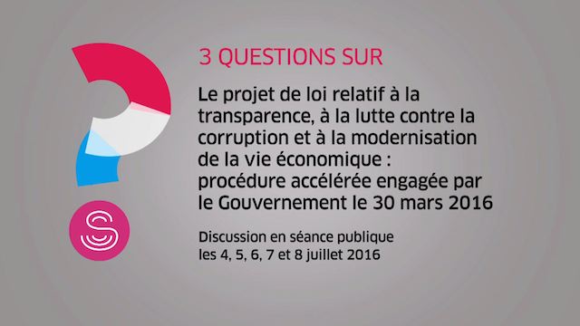 Transparence, lutte contre la corruption et modernisation de la vie économique