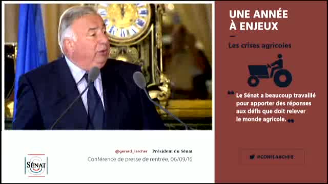 Conférence de presse de rentrée de Gérard LARCHER