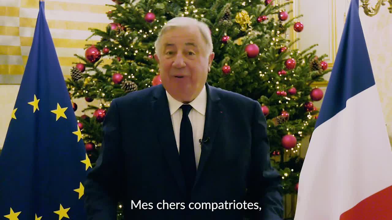 Gérard Larcher, Président du Sénat, présente ses vœux aux Français pour 2022