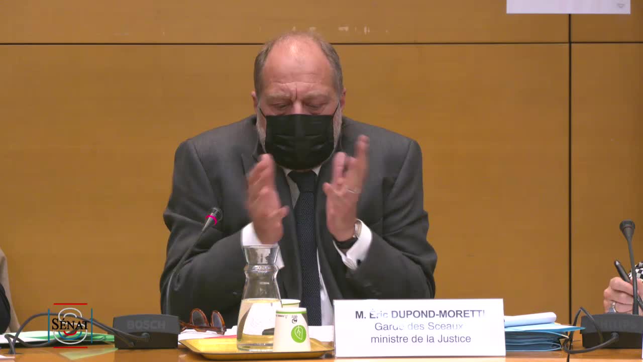 Audition de M. Éric Dupond-Moretti, Garde des Sceaux, ministre de la Justice
