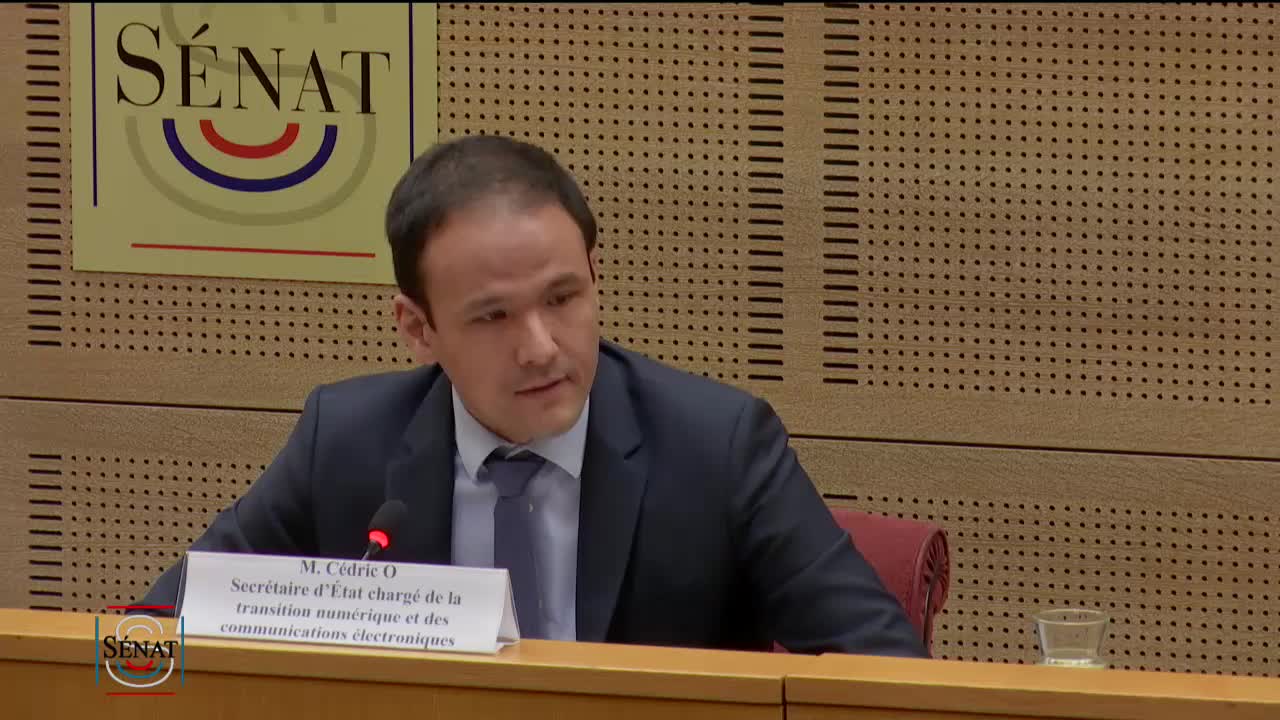 Audition de M. Cédric O, secrétaire d'Etat chargé de la la transition numérique et des communications électroniques