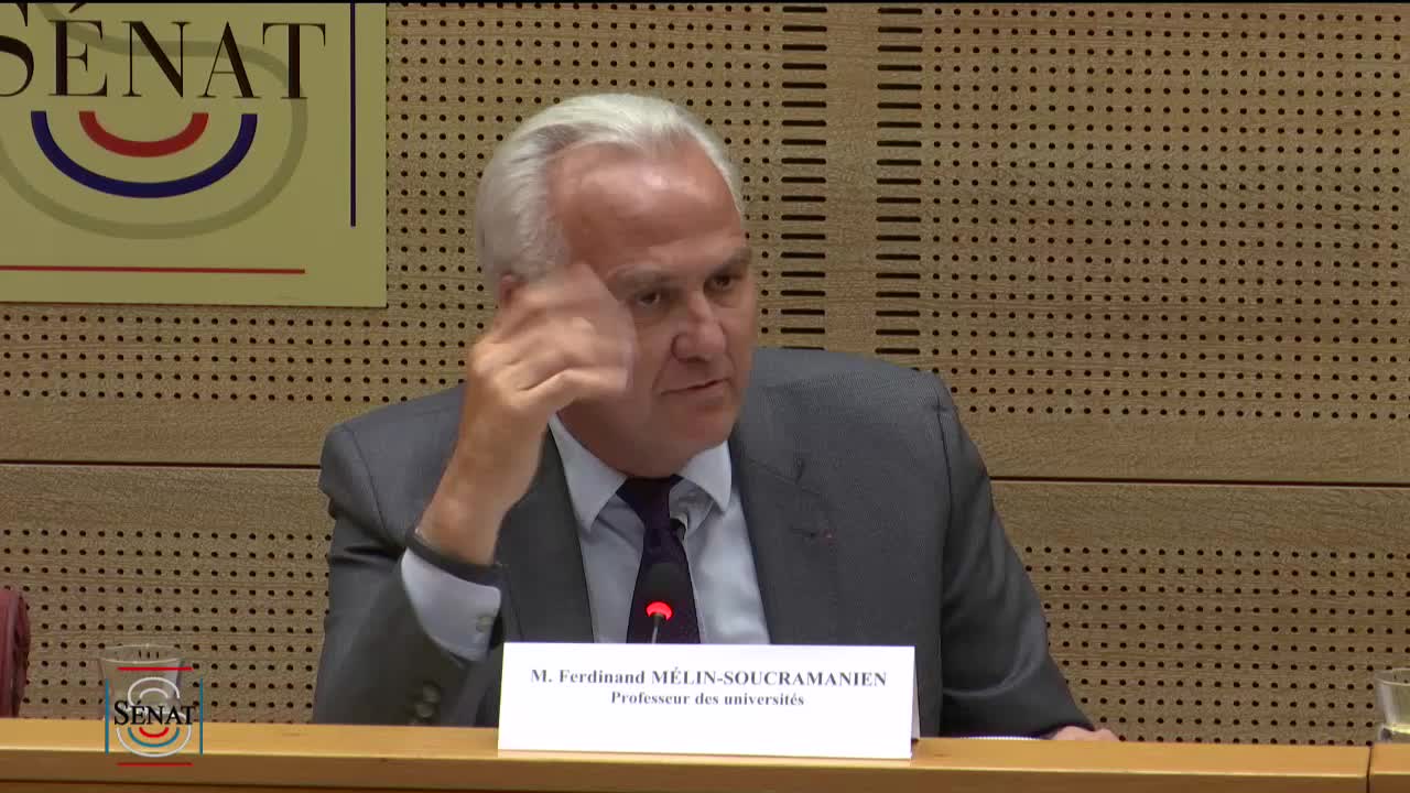 Avenir institutionnel de la Nouvelle Calédonie - Audition de Ferdinand Mélin-Soucramanien