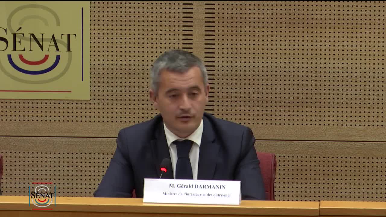 LOPMI - Sécurité civile - Audition de Gérald Darmanin