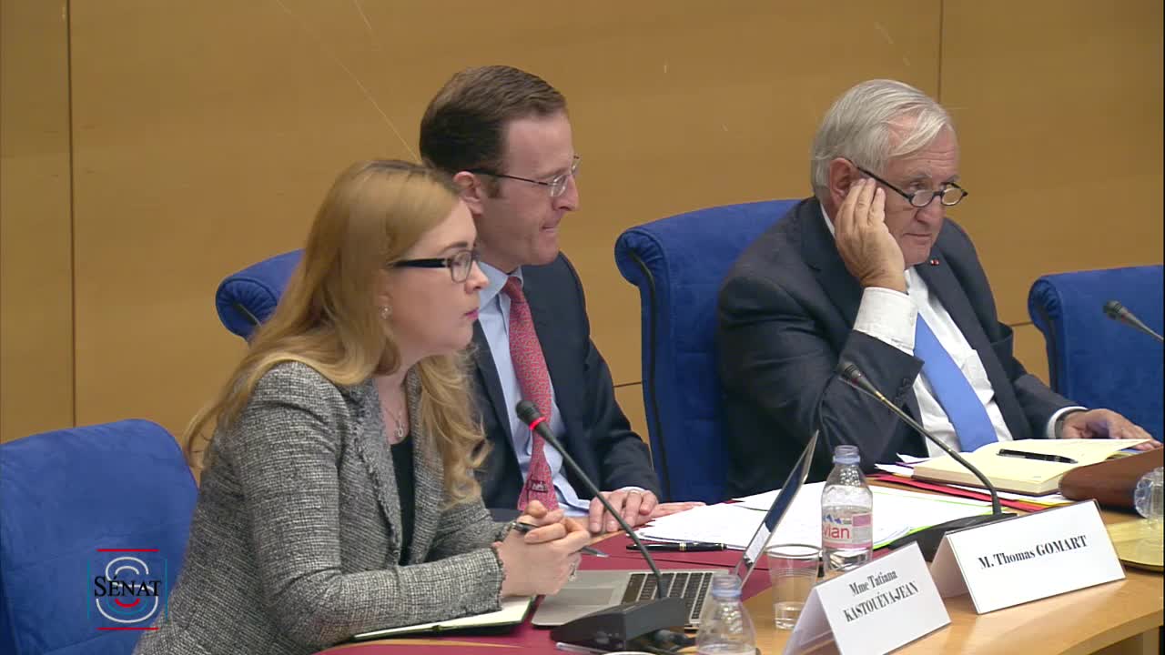 Audition conjointe sur la Russie de M. Thomas Gomart, directeur de l'Institut français des relations internationales (IFRI) et Mme Tatiana Kastouéva-Jean, directrice du Centre Russie- CEI de l'IFR