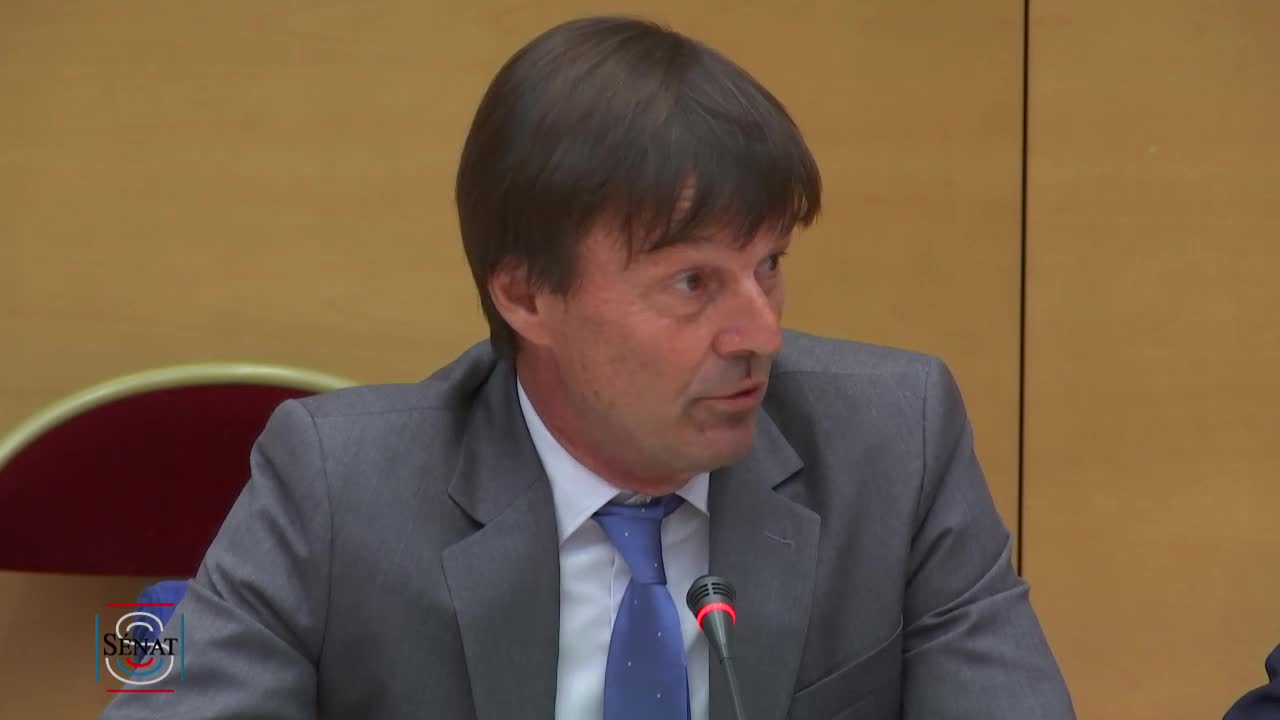 Audition M. Nicolas Hulot, ministre d'Etat