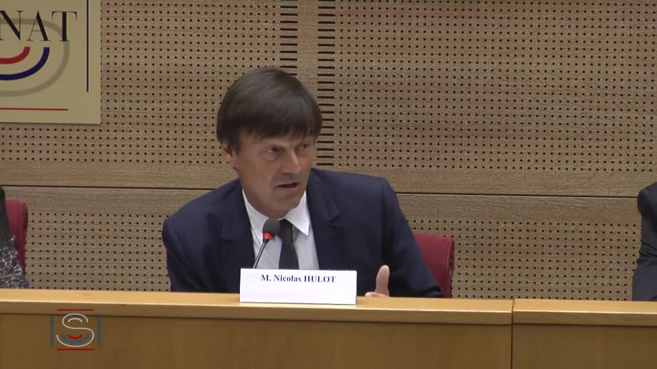 Audition de M. Nicolas Hulot, ministre d'État, ministre de la Transition écologique et solidaire