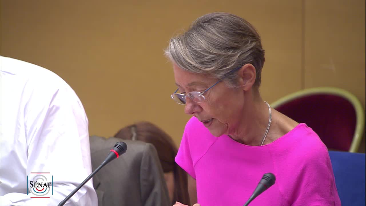 Audition de Mme Elisabeth Borne, ministre