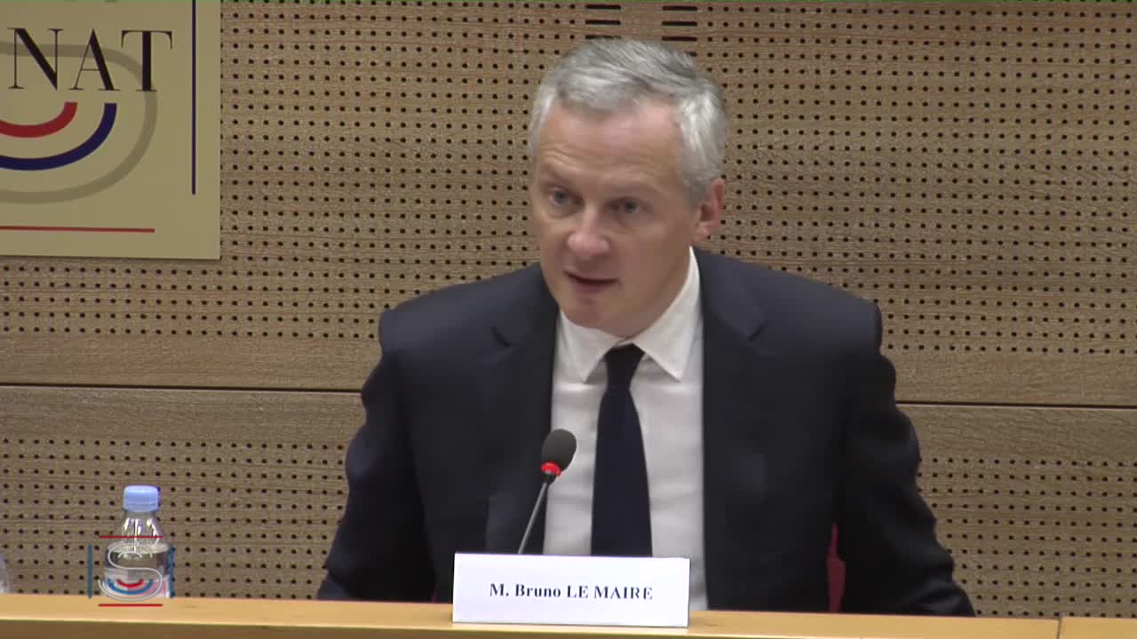 Audition de M. Bruno Le Maire, ministre