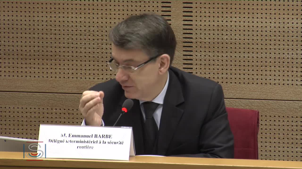 Audition de M. Emmanuel Barbe, délégué à la sécurité routière