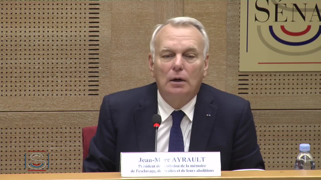 Réunion plénière - Audition de M. Jean-Marc Ayrault, président de la mission de la mémoire de l'esclavage, des traites et de leurs abolitions