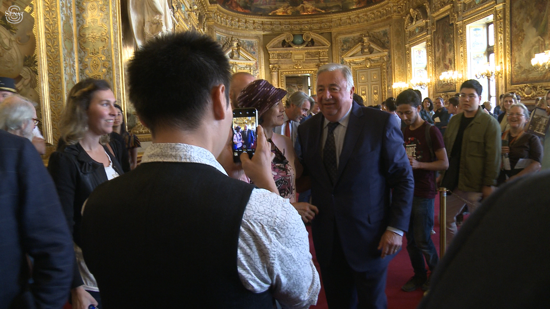Journées européennes du Patrimoine : Gérard Larcher, Président du Sénat, à la rencontre des visiteurs