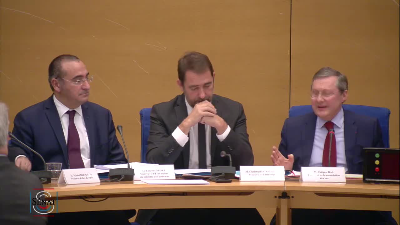 Audition de MM. Christophe Castaner, ministre de l’intérieur, et Laurent Nunez, secrétaire d’État auprès du ministre de l’intérieur