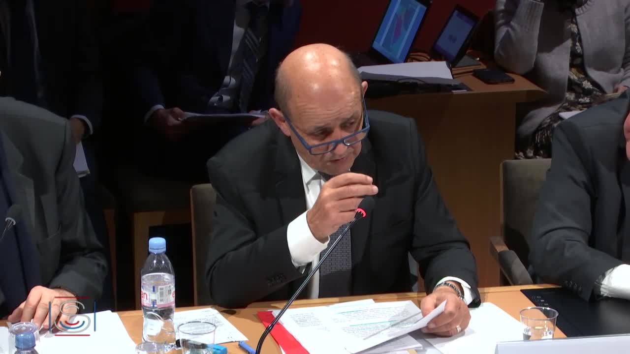 Situation au Moyen-Orient - Audition de M. Jean-Yves Le Drian, ministre