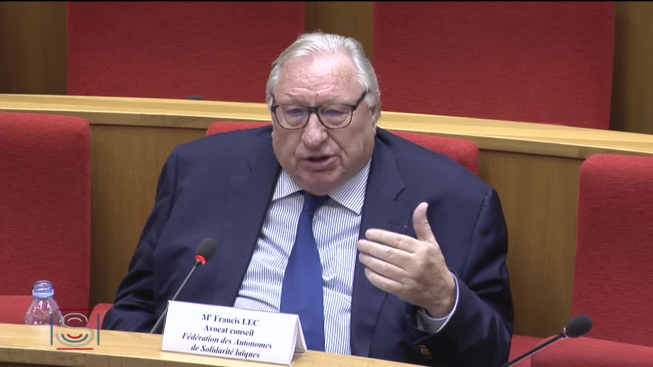 Audition de M. Vincent Bouba et de Maître Francis Lec