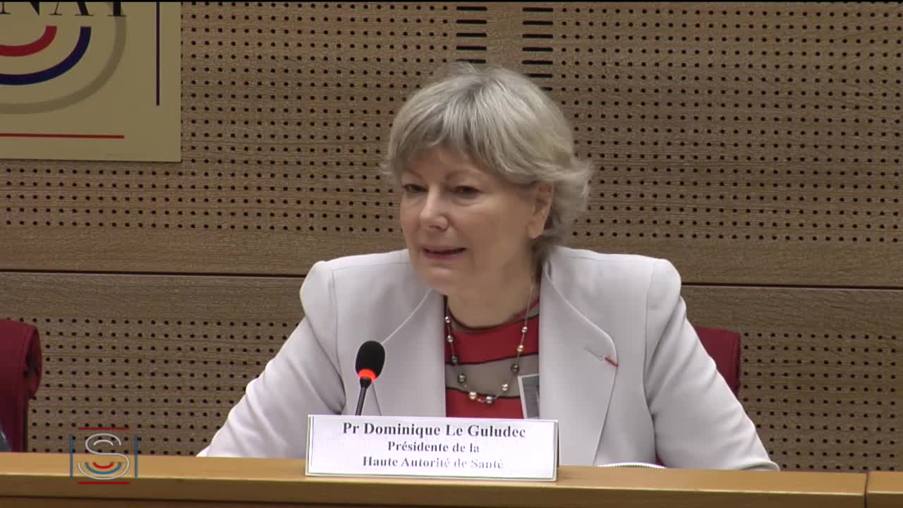 Audition plénière - Audition de Mme Dominique Le Guludec, présidente de la Haute Autorité de Santé