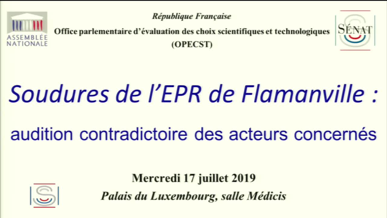 Audition plénière - EPR de Flamanville