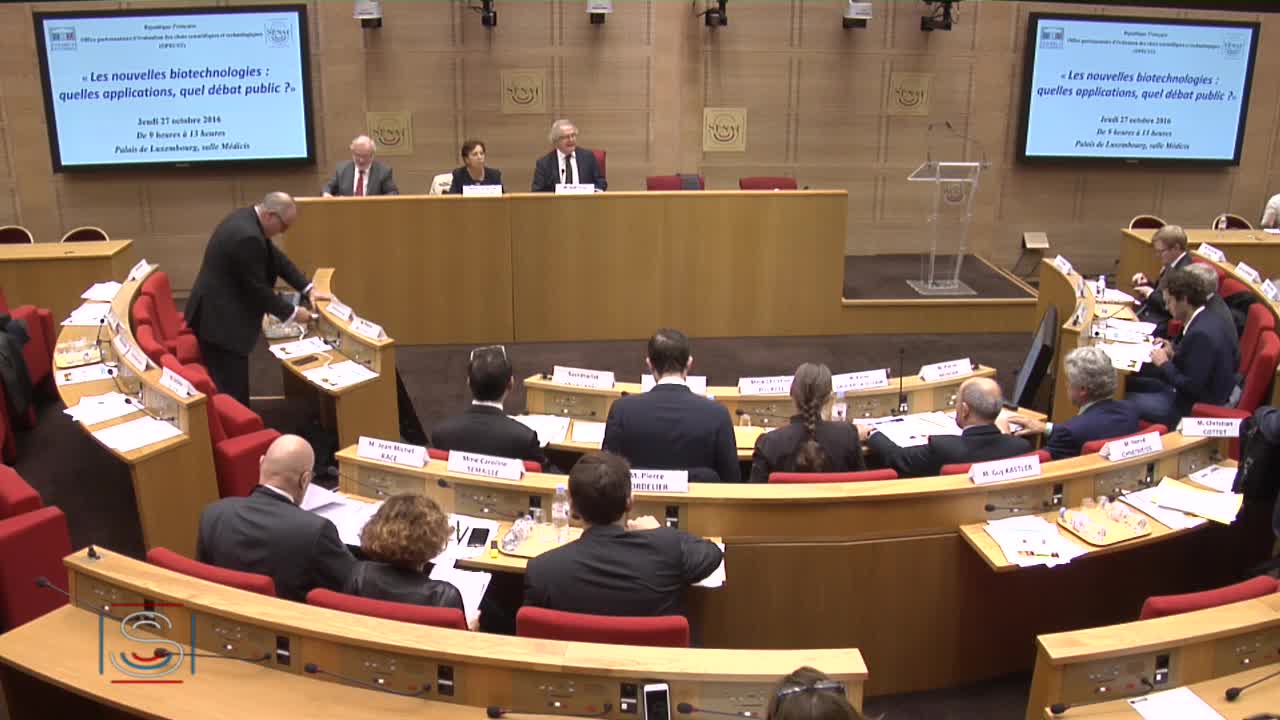 Audition sur "Les nouvelles biotechnologies : quelles applications, quel débat public ?"
