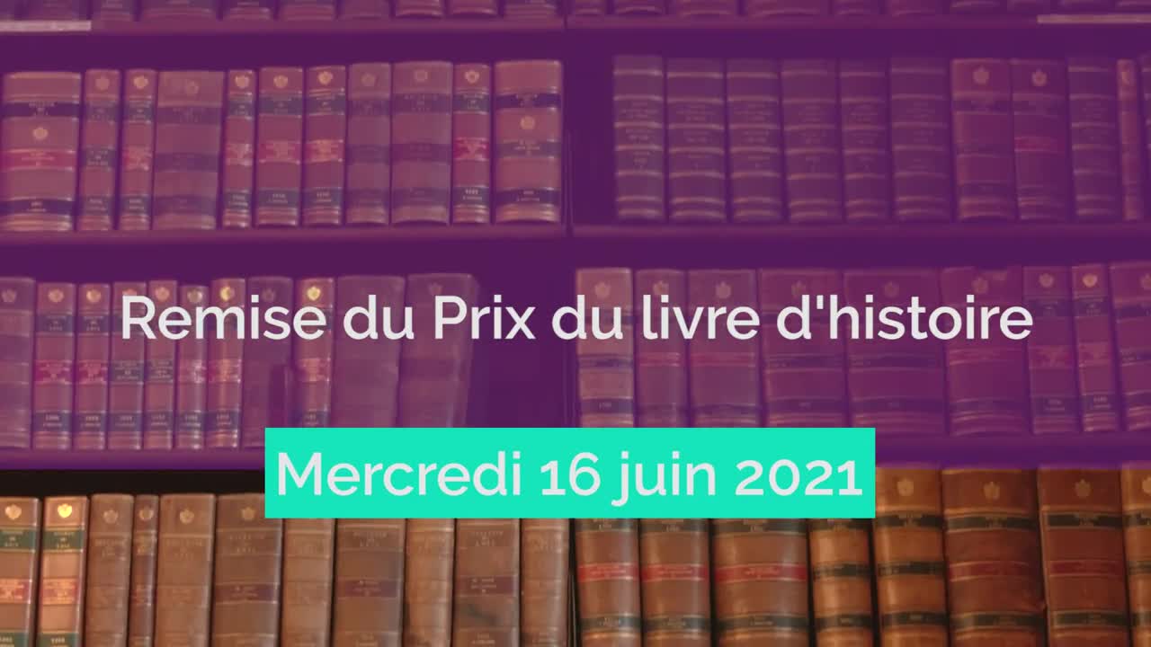 Remise du Prix du Sénat du Livre d'Histoire