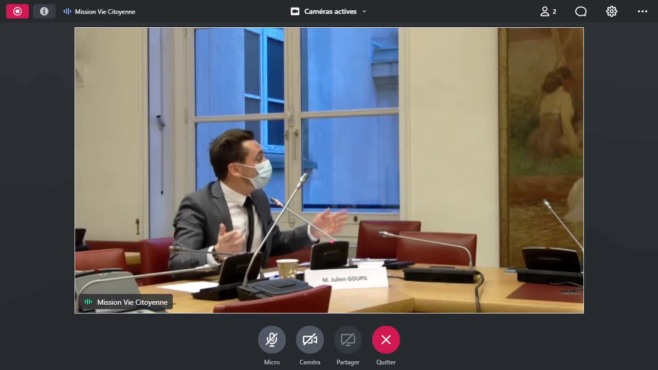 Audition de M. Julien Goupil, président et fondateur de l’association Empreintes citoyennes