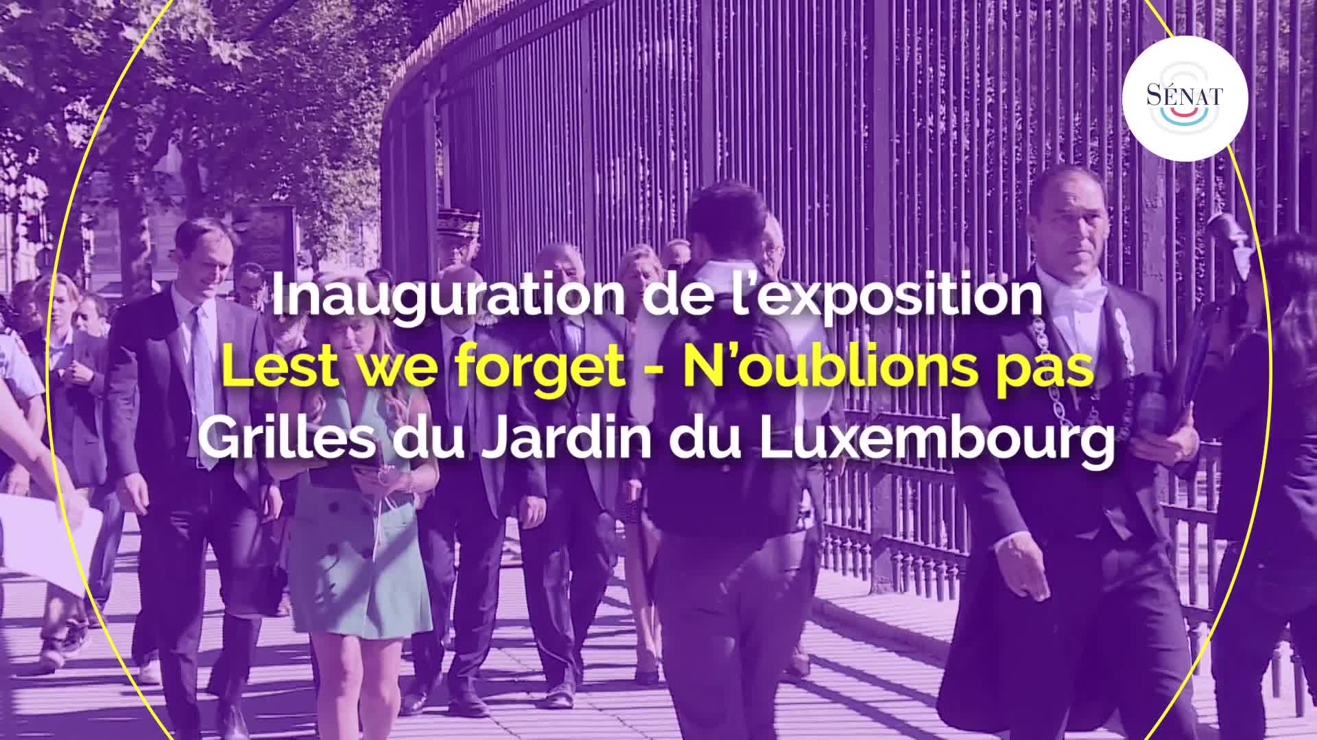 Inauguration de l'exposition "Lest we forget - N'oublions pas"