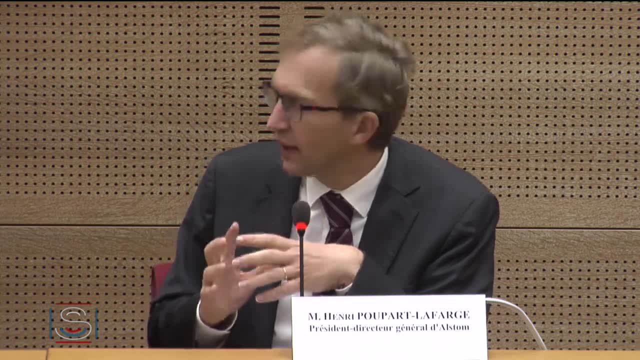 Audition de M. Henri Poupart-Lafarge, Président-directeur général d'Alstom