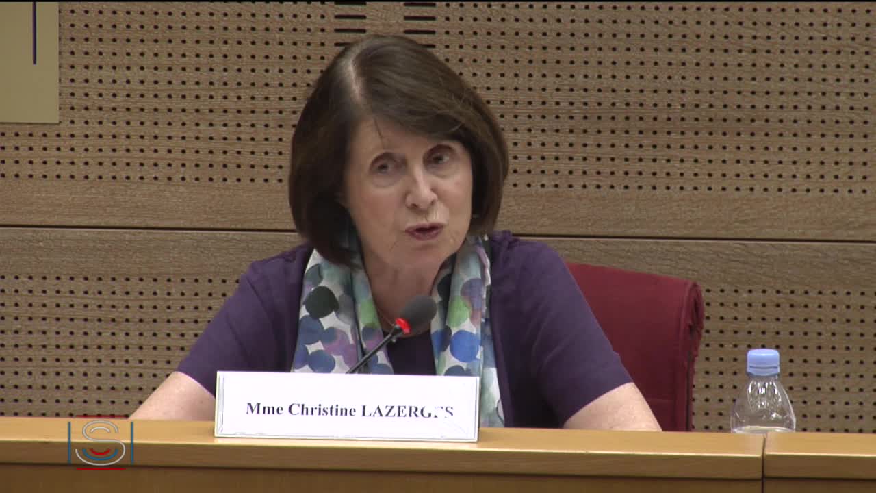 Audition de Mme Christine LAZERGES & table ronde syndicats