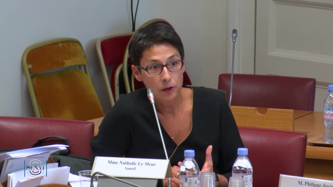 Audition de représentants de la direction de Sanofi